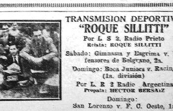 Primera transmisi&oacute;n radial de Def. de Belgrano