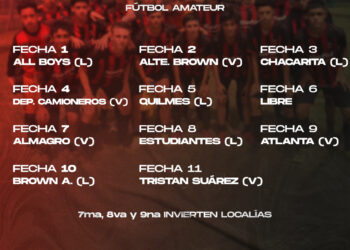 Fixture fútbol amateur