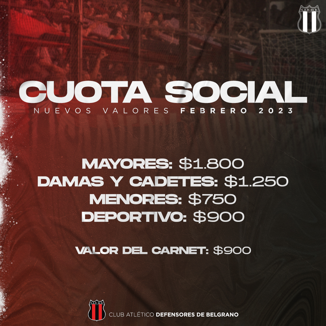 Actualización de la cuota social - Club Atlético Atlanta