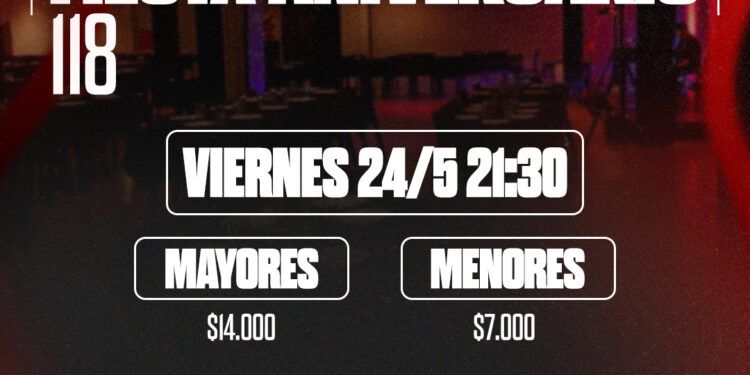 FIESTA ANIVERSARIO N°118 2024