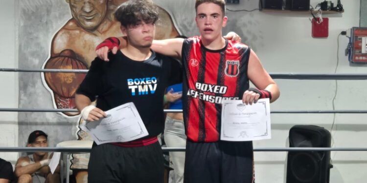 Exhibición de boxeo